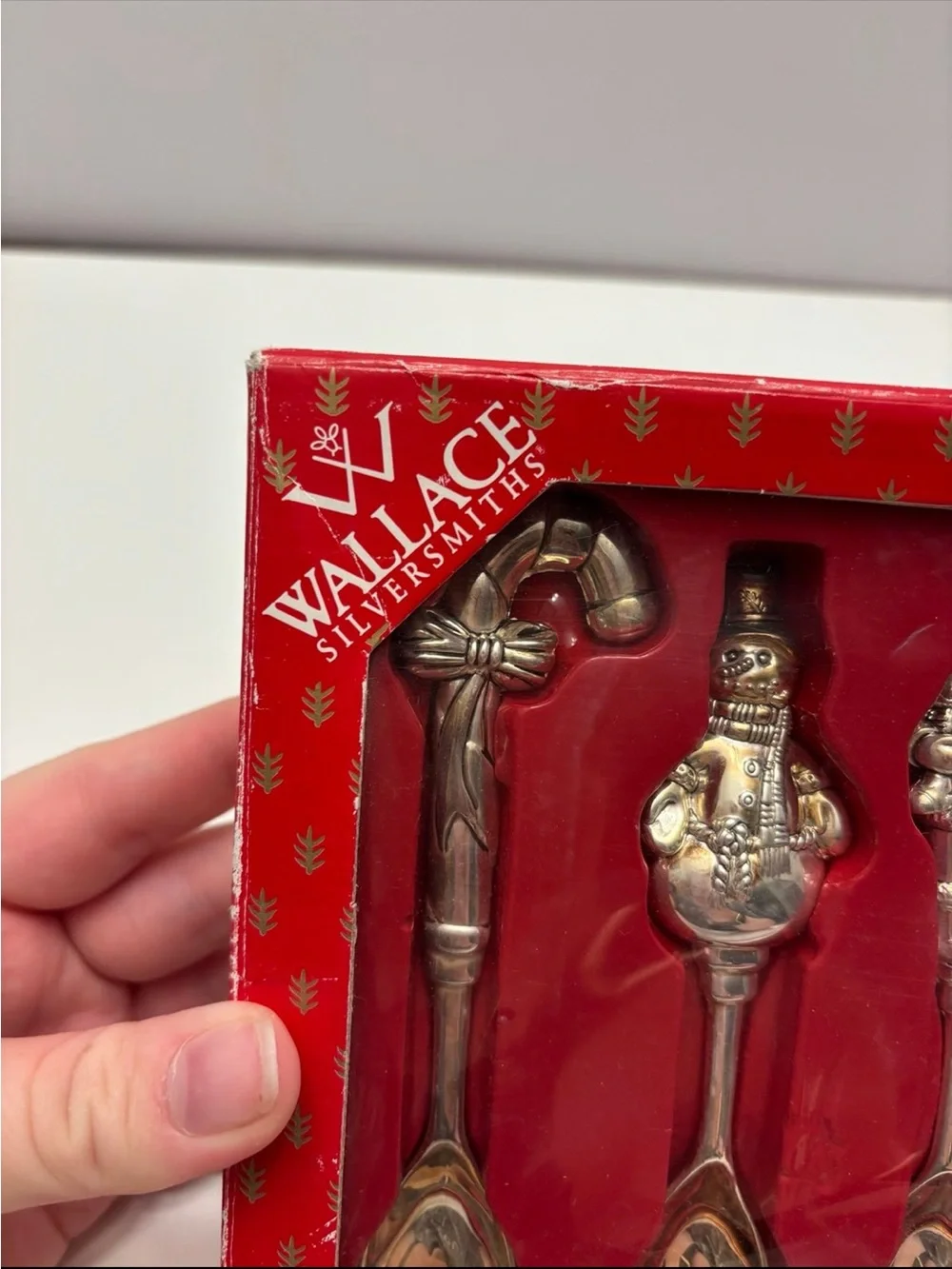 vintage Wallace Silversmiths Christmas Demitasse Spoon Set
